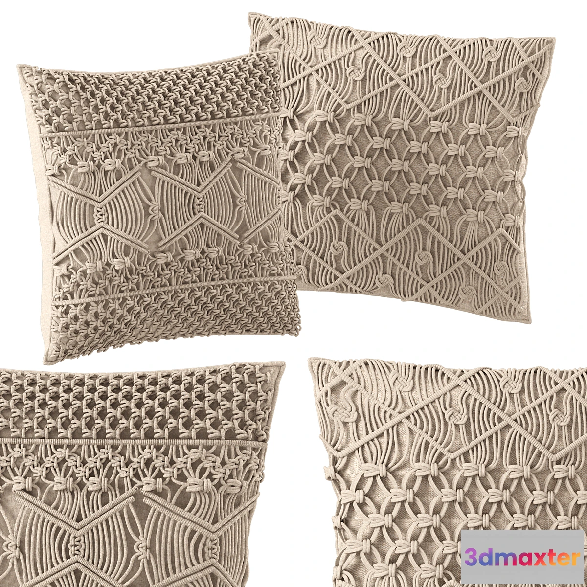 871183 - macrame cushion set 02 - No.4