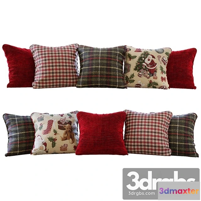 930350 - Christmas red and green pillows