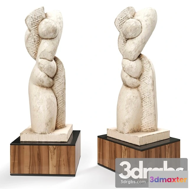 1022488 - Abstract modern sculpture plaster