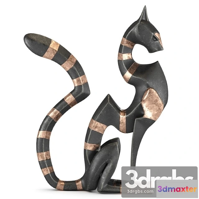 1022548 - Black cheetah sculpture