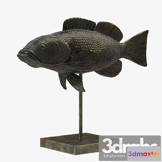 1022642 - Fish sculpture - pbr lowpoly 3d model