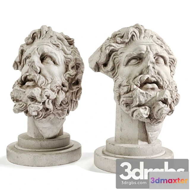 1022656 - Giant’s head bust sculpture