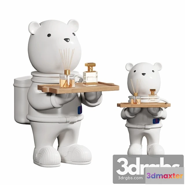 1022804 - Space bear ornaments ceramic