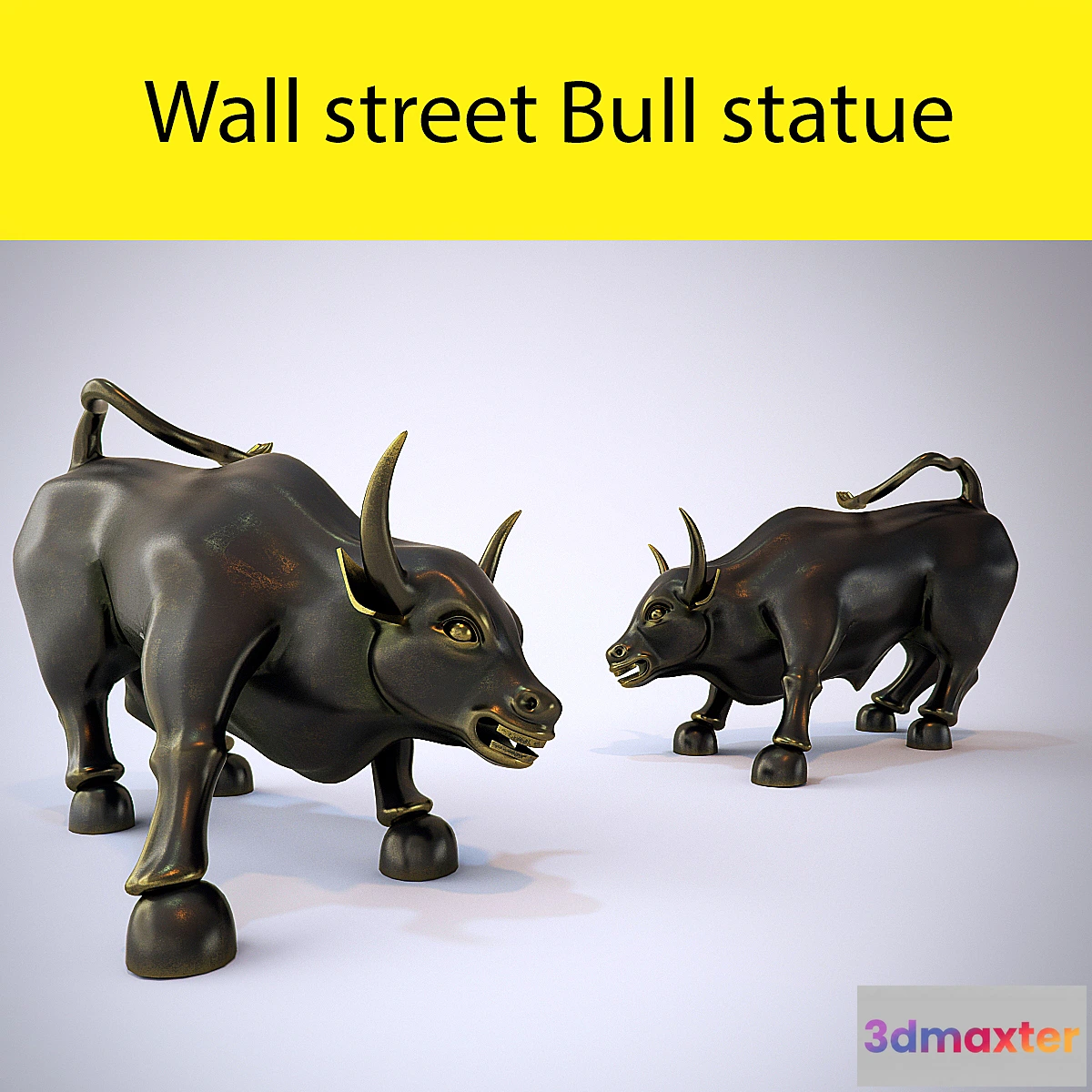 1268404 - Wall street bull 3D Max
