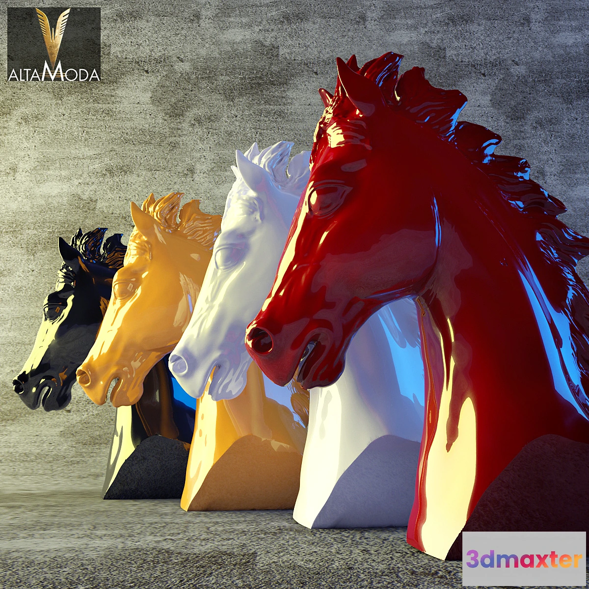 1268416 - AltaModa _ Statuary Horse 3D Max