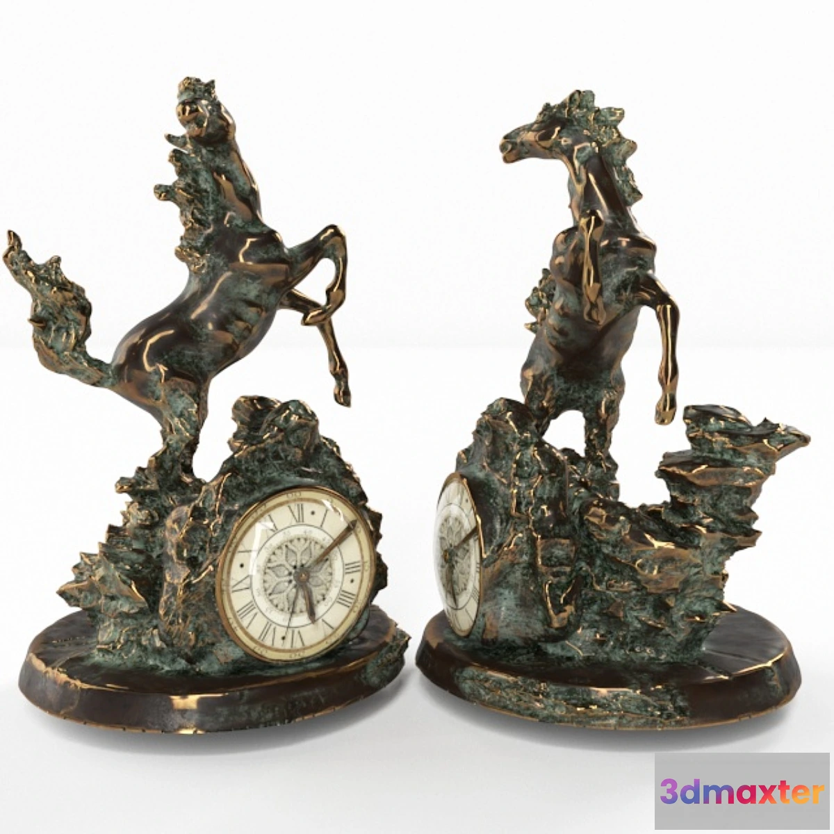 1285232 - Horse clock 3D Max