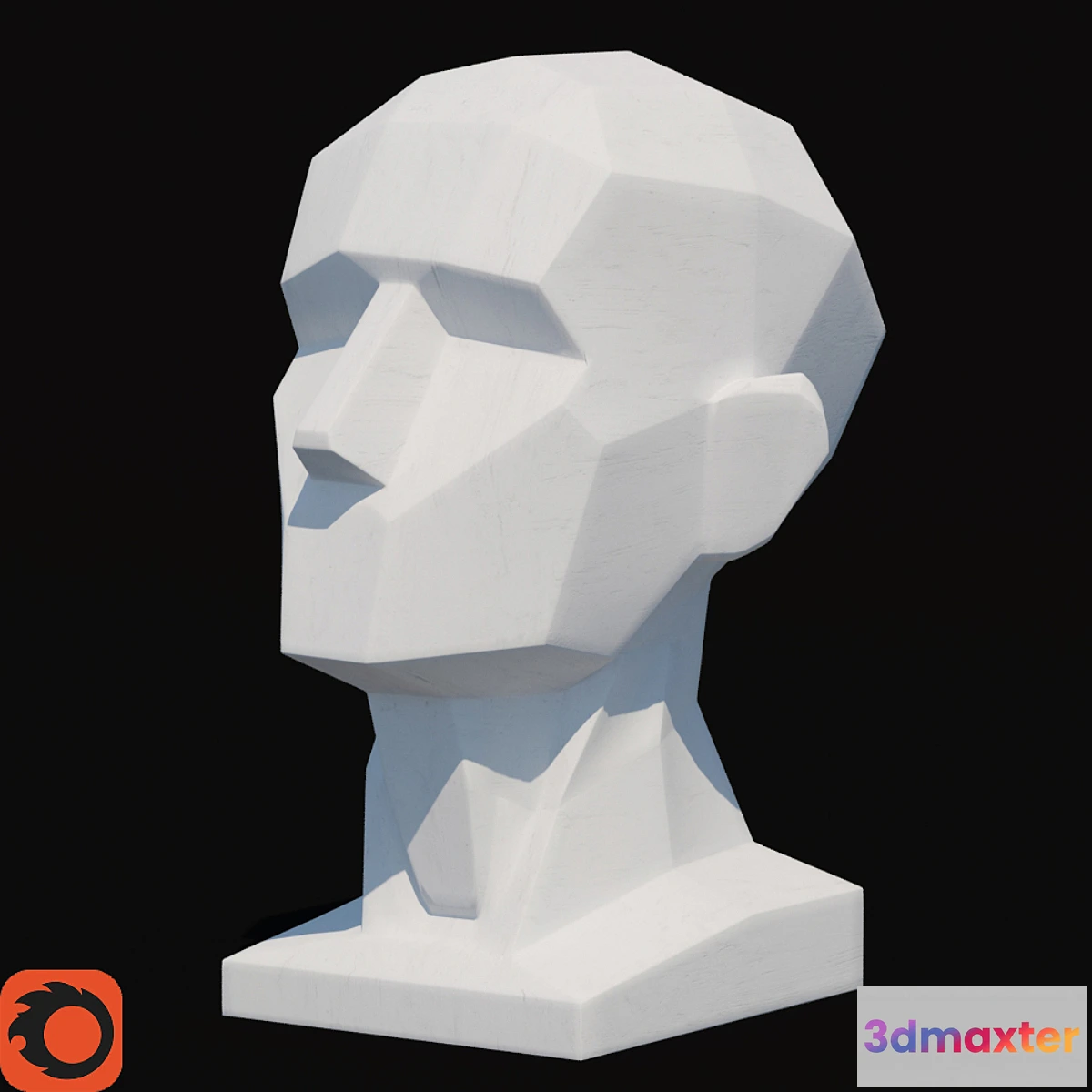 1289364 - Plaster head obrubovka 3D Max