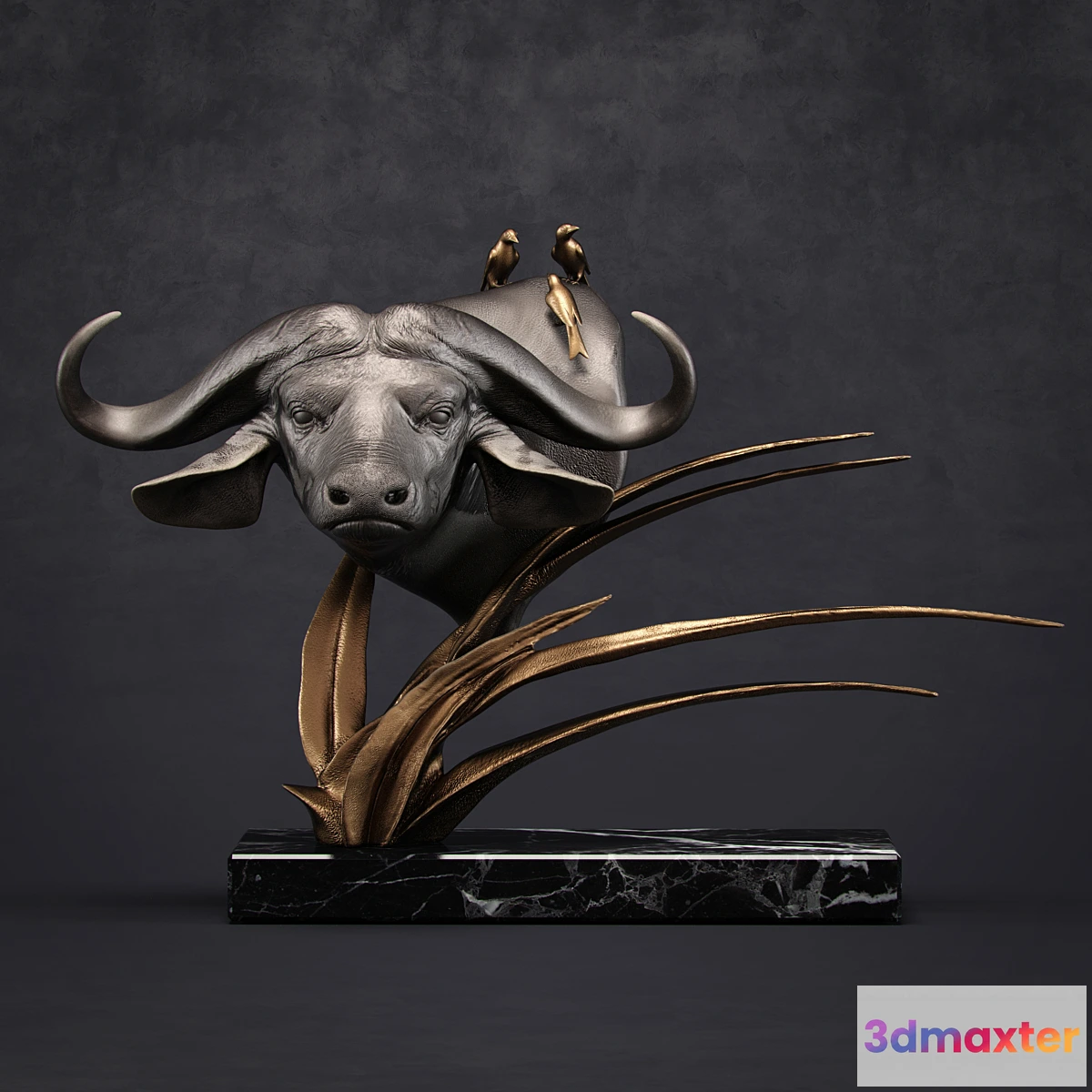 1290967 - buffalo sculpture 3D Max