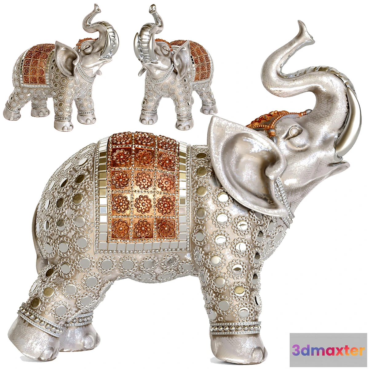 1306774 - Elephant figurine. Elephant 3D Max