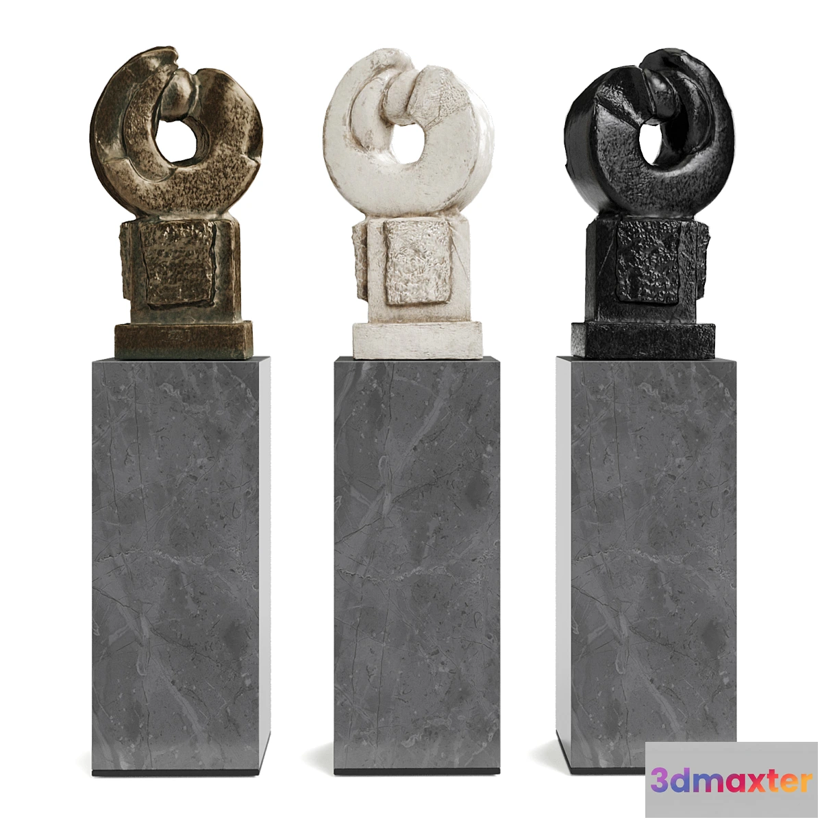 1311819 - Abstract Ring sculpture 3D Max