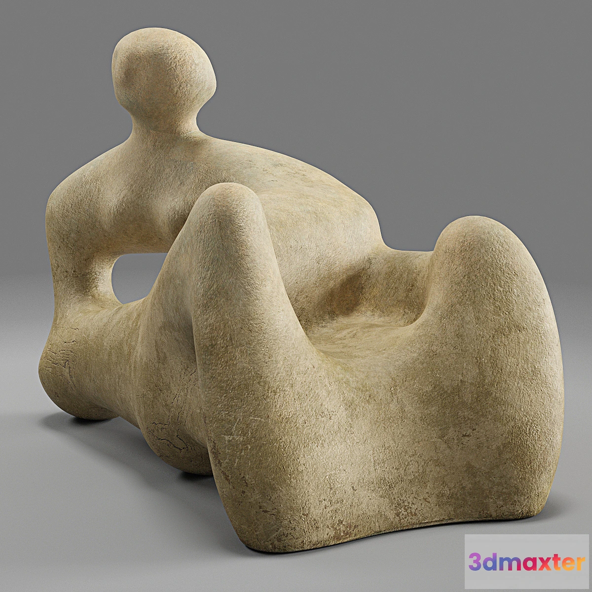 1316833 - Henry Moore Recumbent Figure 3D Max