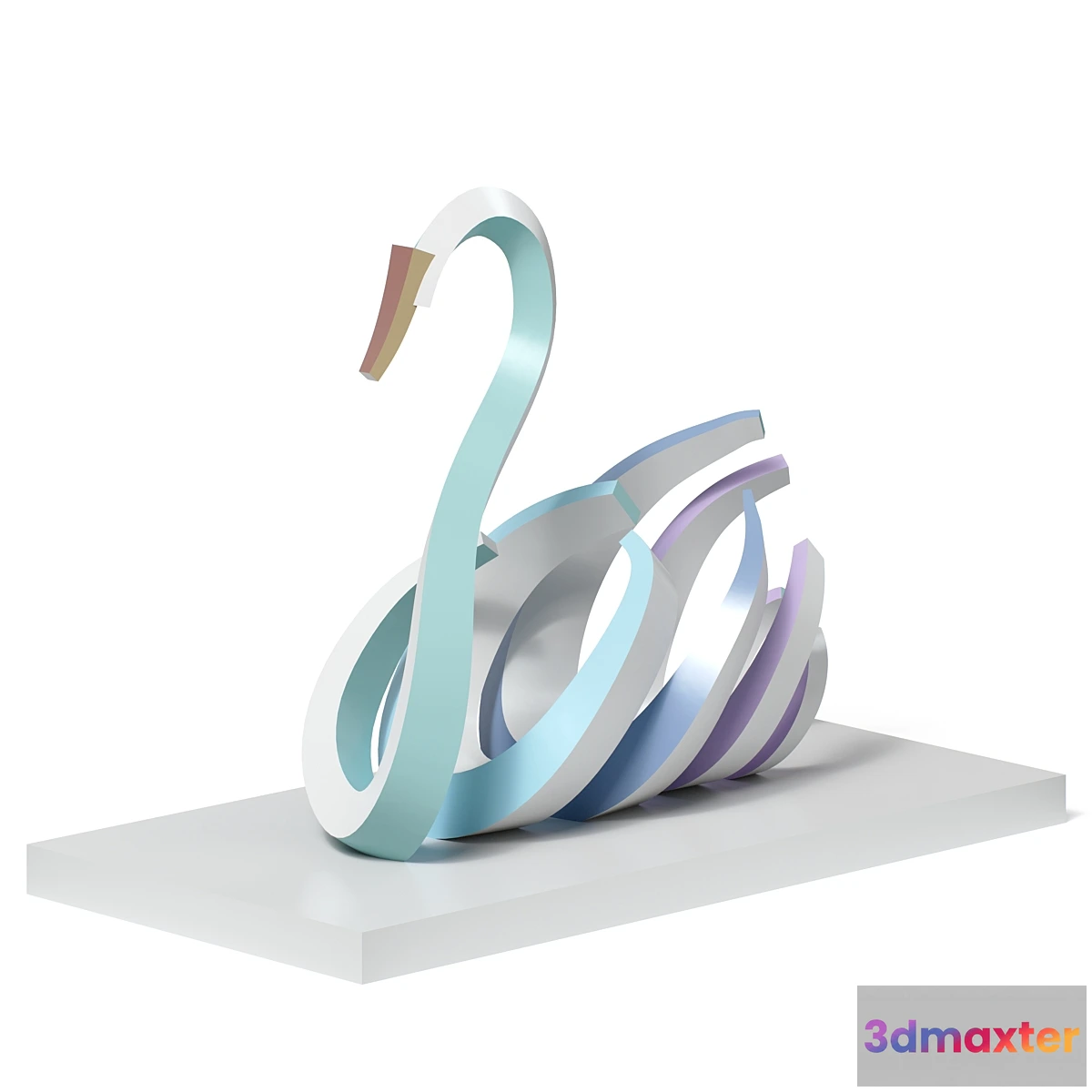 1326167 - Sculpture statue Swan 3D Max