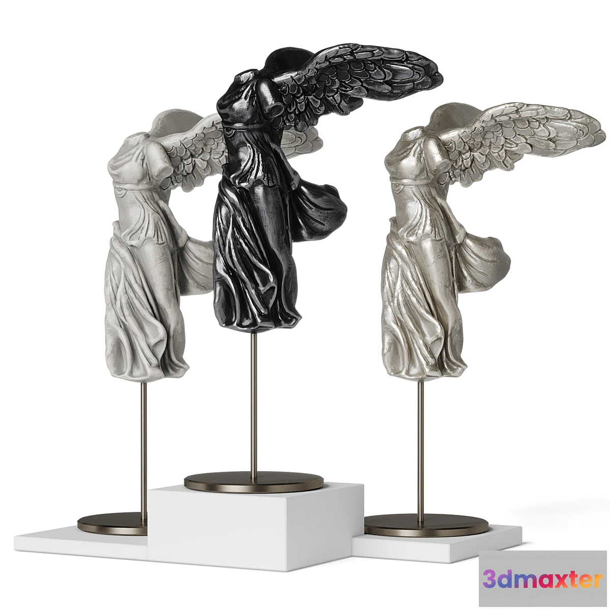 1332317 - La victoire de samothrace statuette set 3D Max