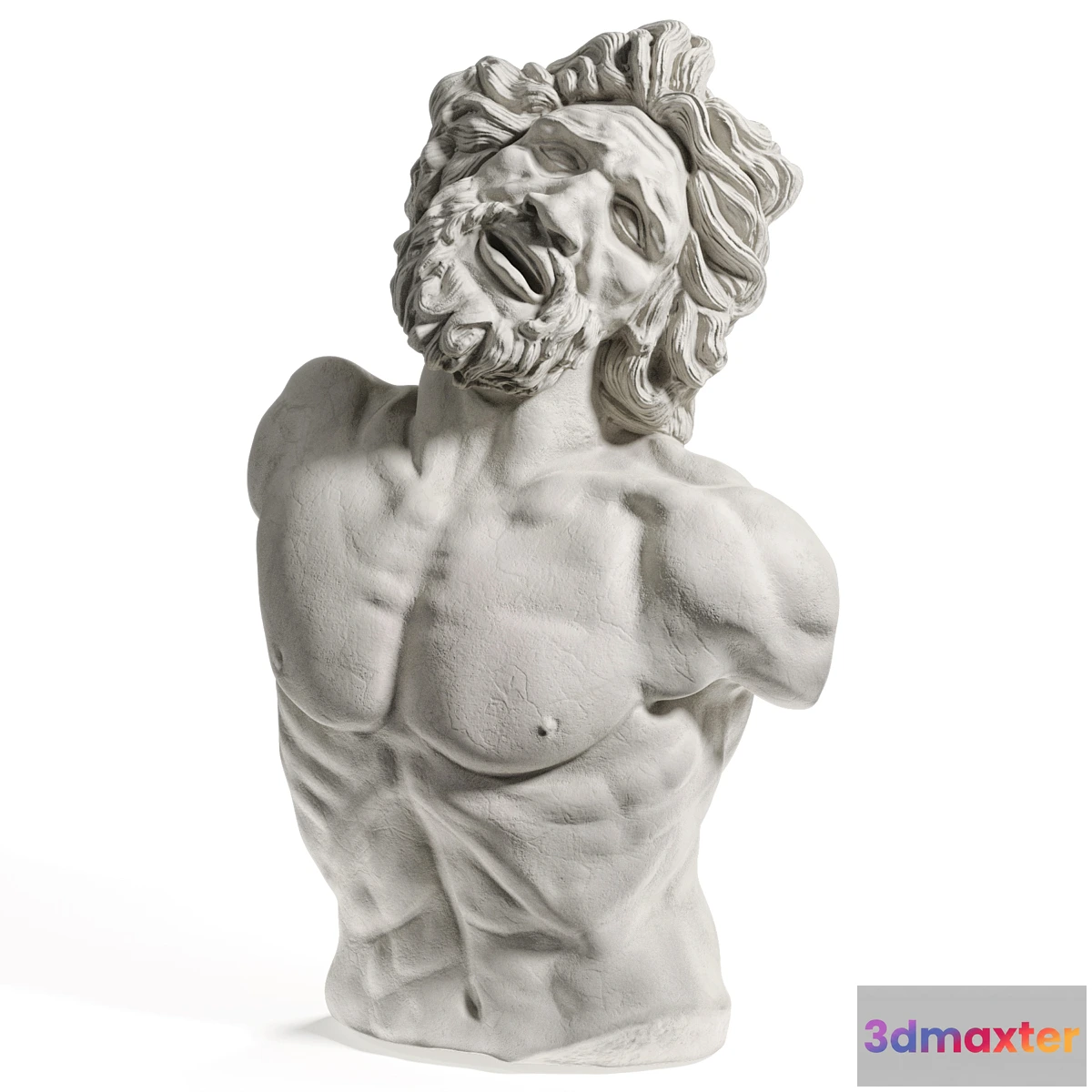 1334641 - Laocoon bust sculpture 3D Max