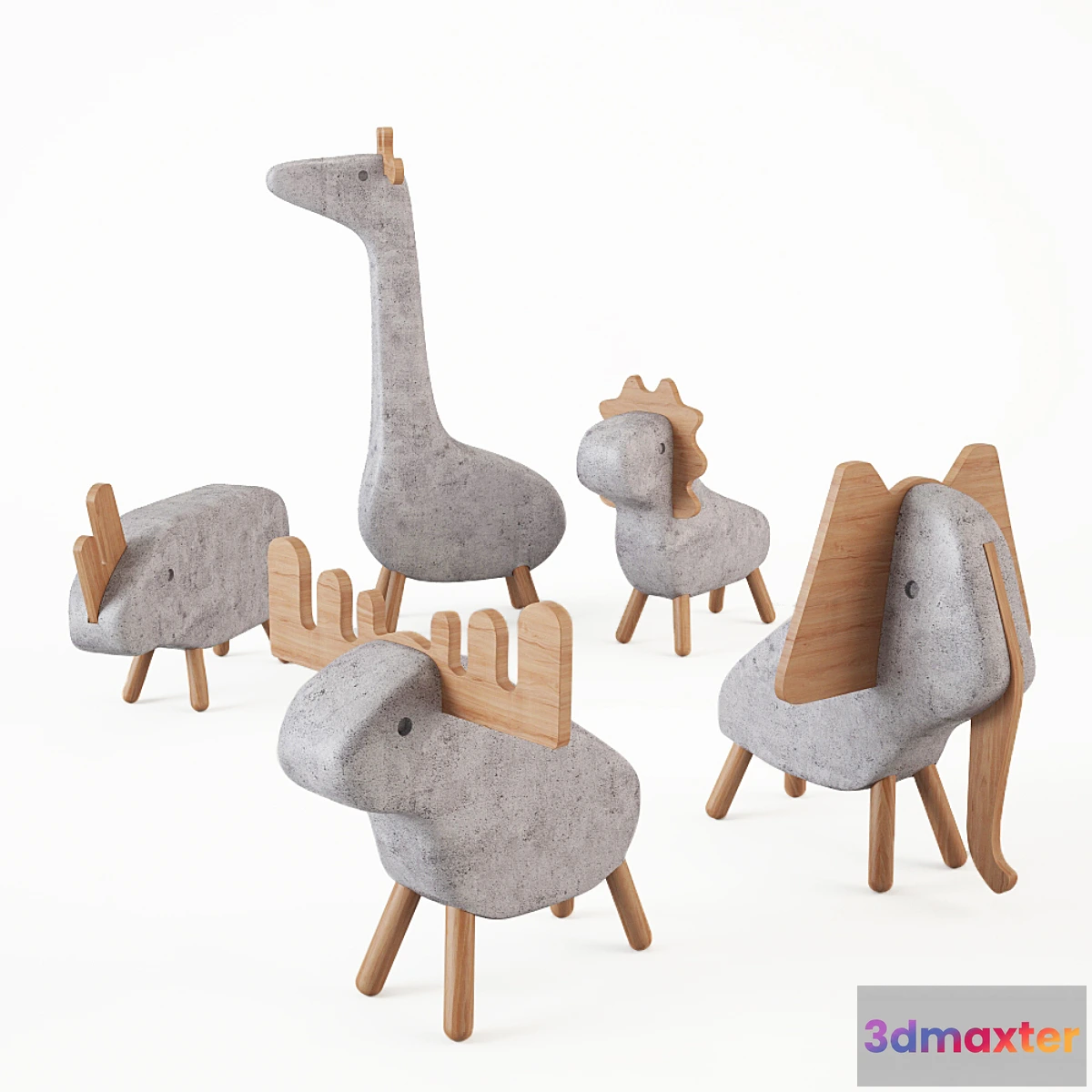 1394794 - Moxon “CONCRETE ANIMALS” 3D Max