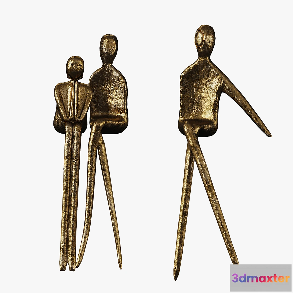 1401146 - three people sculpture 3D Max