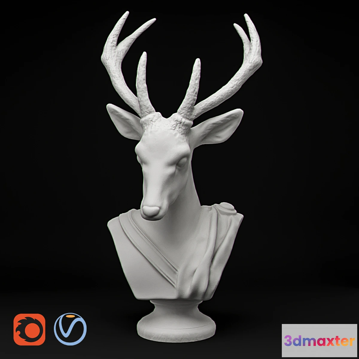 1402044 - Animal Bust - Noble 3D Max