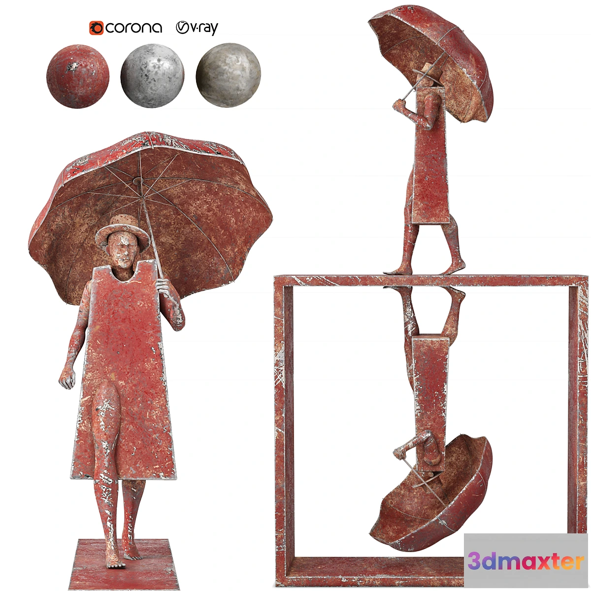 1407402 - Rain Man Sculpture 3D Max
