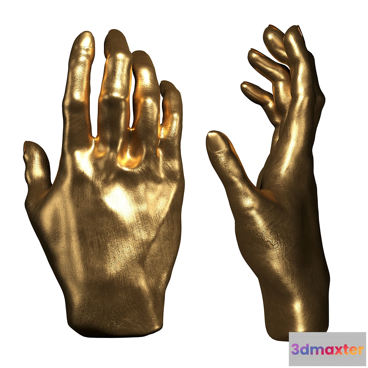 1411414 - Deco Object Mano Gold kare 3D Max