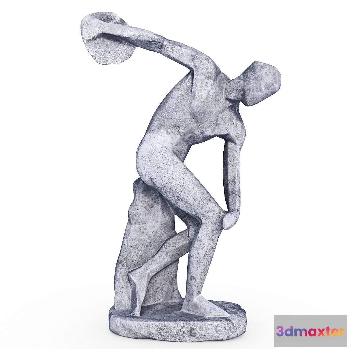 1413206 - The Discobolus in style Low Poly 3D Max