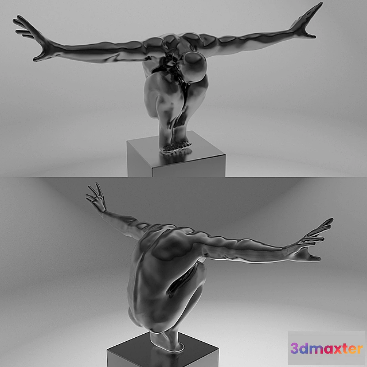 1418048 - Athlet Black 3D Max