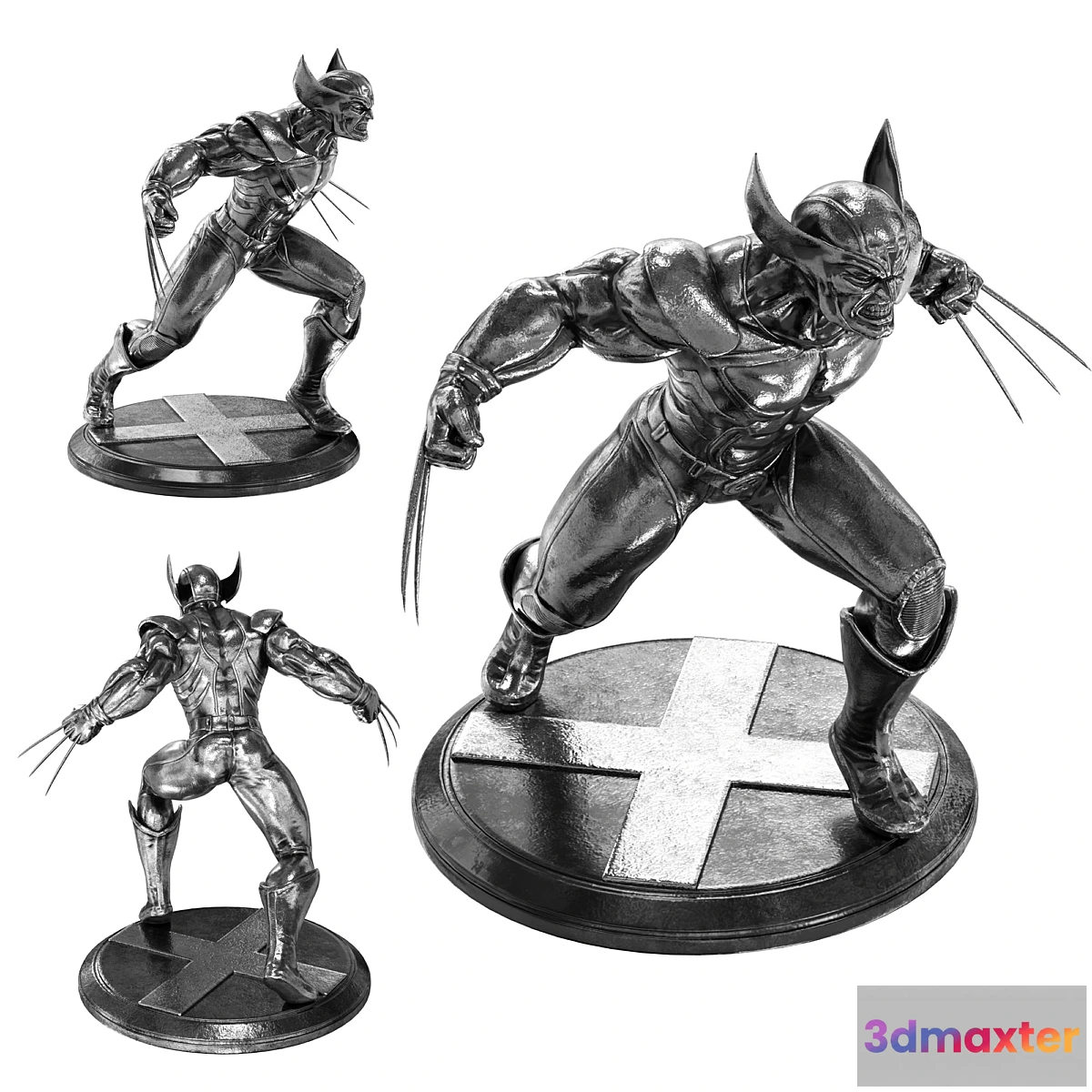 1442116 - Wolverine_2_versions (metal _ plastic) 3D Max