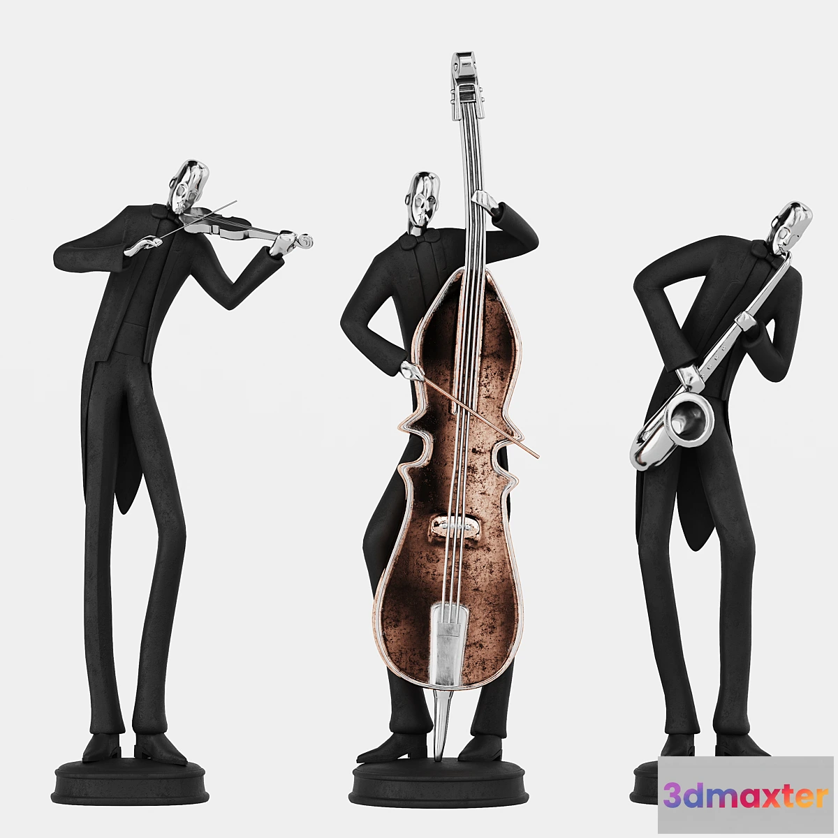 1449172 - Uttermost Musicians Decorative Figurines 3D Max