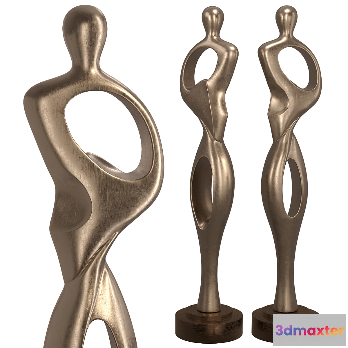1452466 - Contour Modern Figure Floor Sculpture 3D Max