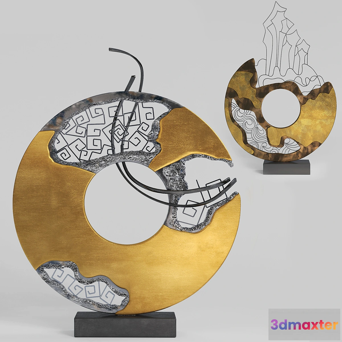 1471662 - Two interior sculptures by Illusive 3D Max