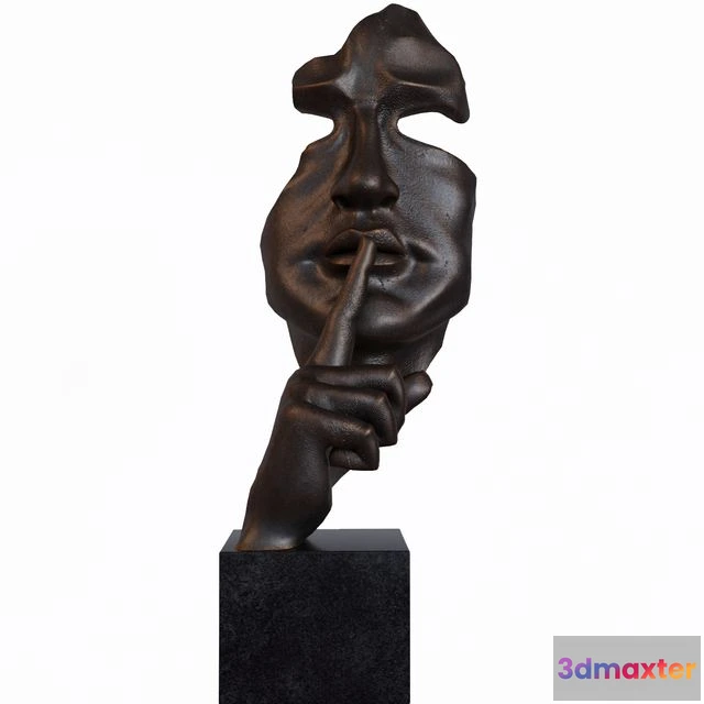 1538894 - Sculpture Bronze Mask 3D Max