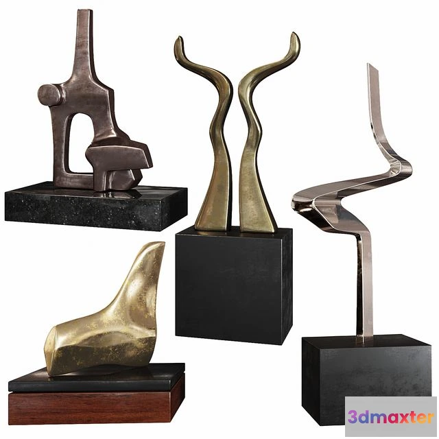 1539581 - Abstract Sculptures set by Burlini Varga 3D Max