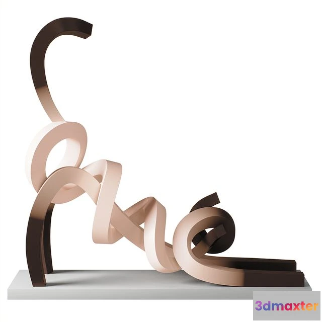 1543399 - Statue Stretching Siamese Cat 3D Max