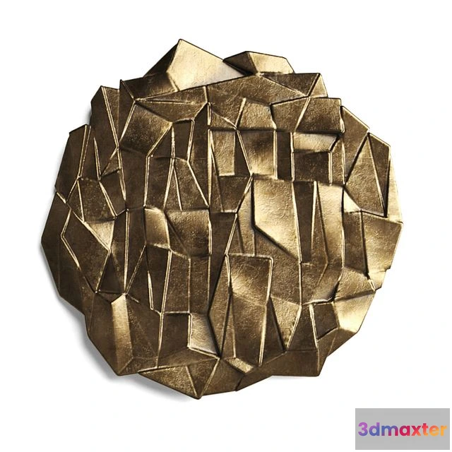 1544115 - metal origami wall panel 3D Max