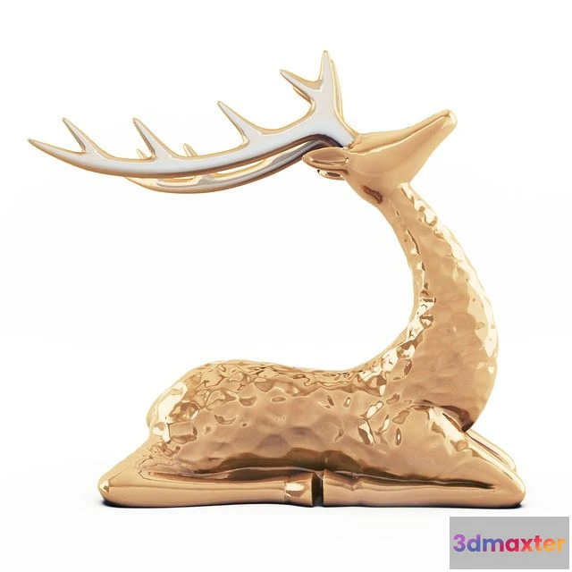1544641 - Sitting deer statuette 3D Max