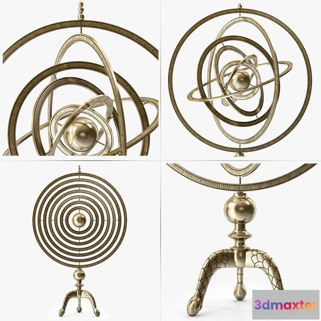 1548095 - Arteriors Copernicus Armillary 3D Max
