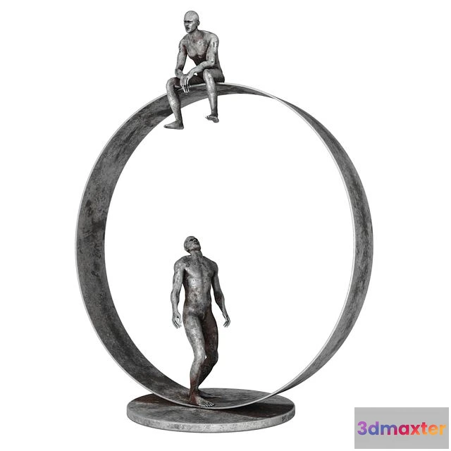 1549921 - Decorative Sculpture With 4 PBR Metal Materials 3D Max