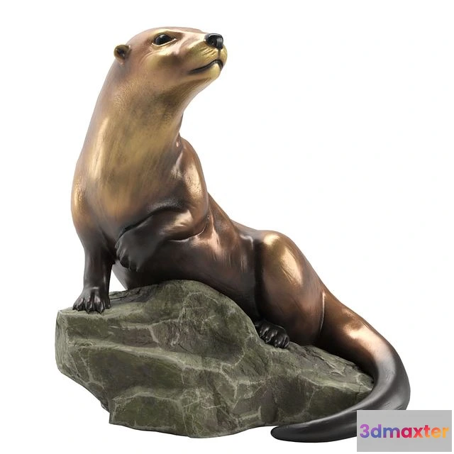 1551411 - Garden sculpture Otter 3D Max