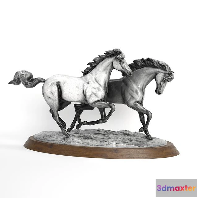 1555687 - Running horses 3D Max