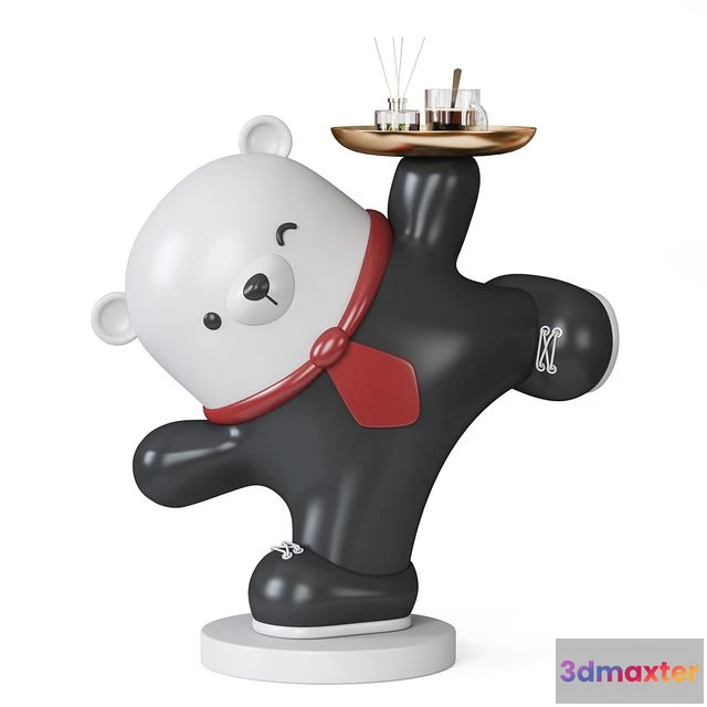1559725 - Polar bear organizer figurine 3D Max