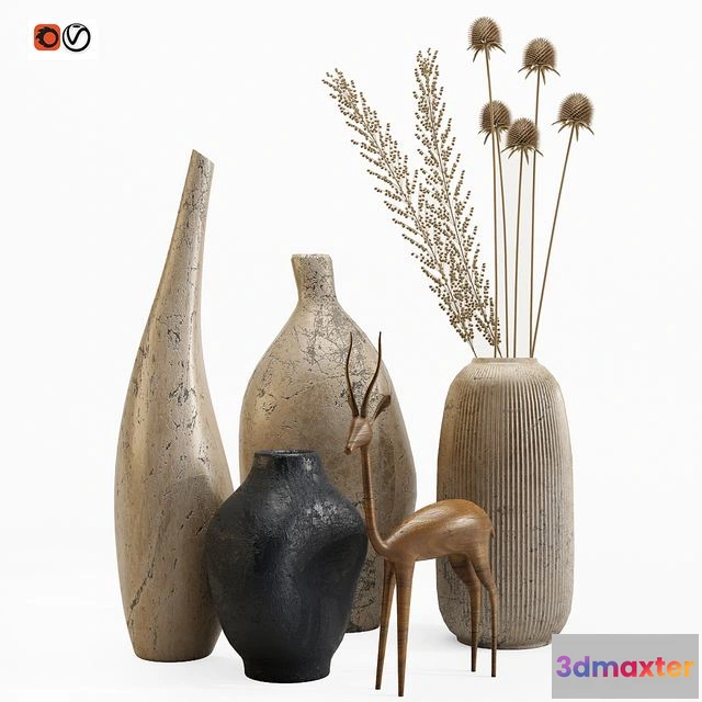 1561306 - Decorative set (with deer) 3D Max