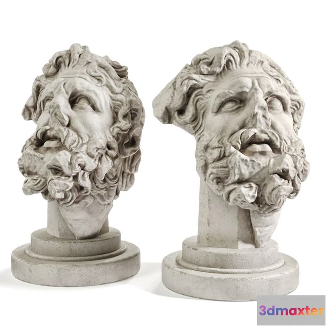 1561693 - Giants Head Bust Sculpture 3D Max