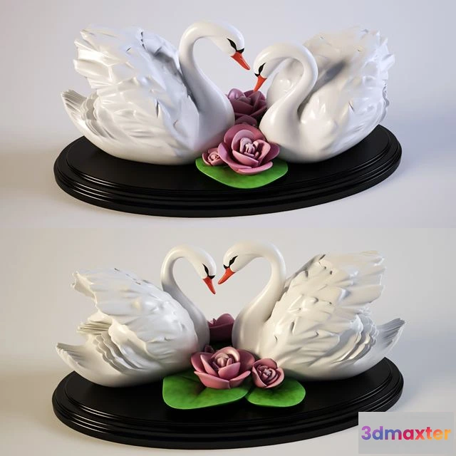 1565616 - Swans decor 3D Max
