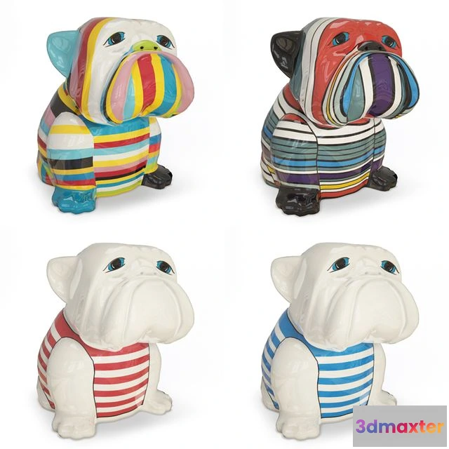 1566890 - Bulldog sculpture 3D Max