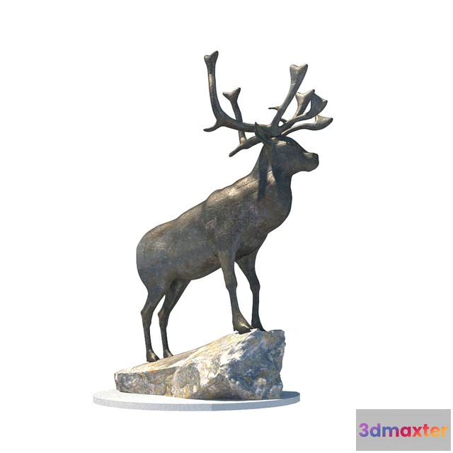 1567374 - Sculpture deer 3D Max