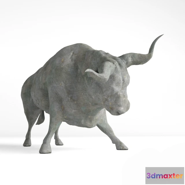 1608362 - decoration - Ox sculpture 3D Max