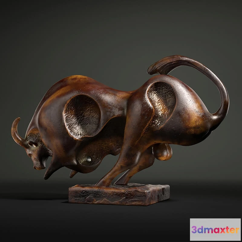 1608424 - decoration - Bull sculpture 3D Max