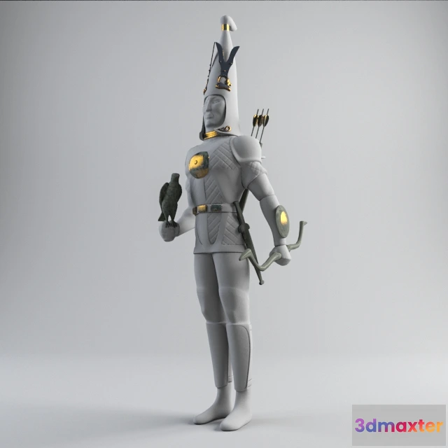 1608426 - decoration - Monument Golden Man 3D Max