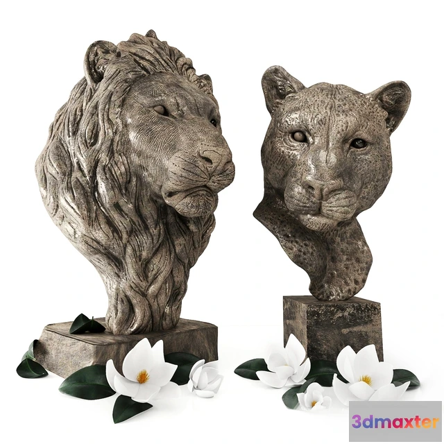 1608448 - decoration - Lion sculpture 7 3D Max