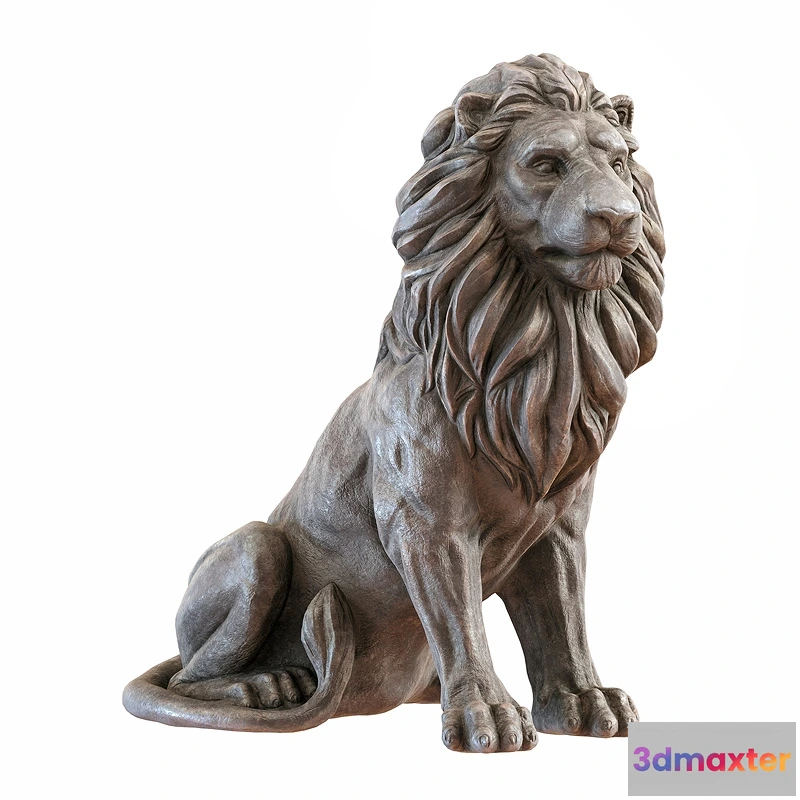 1608452 - decoration - Lion sculpture 6 3D Max