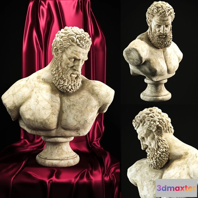 1608468 - decoration - Hercules Bust 3D Max